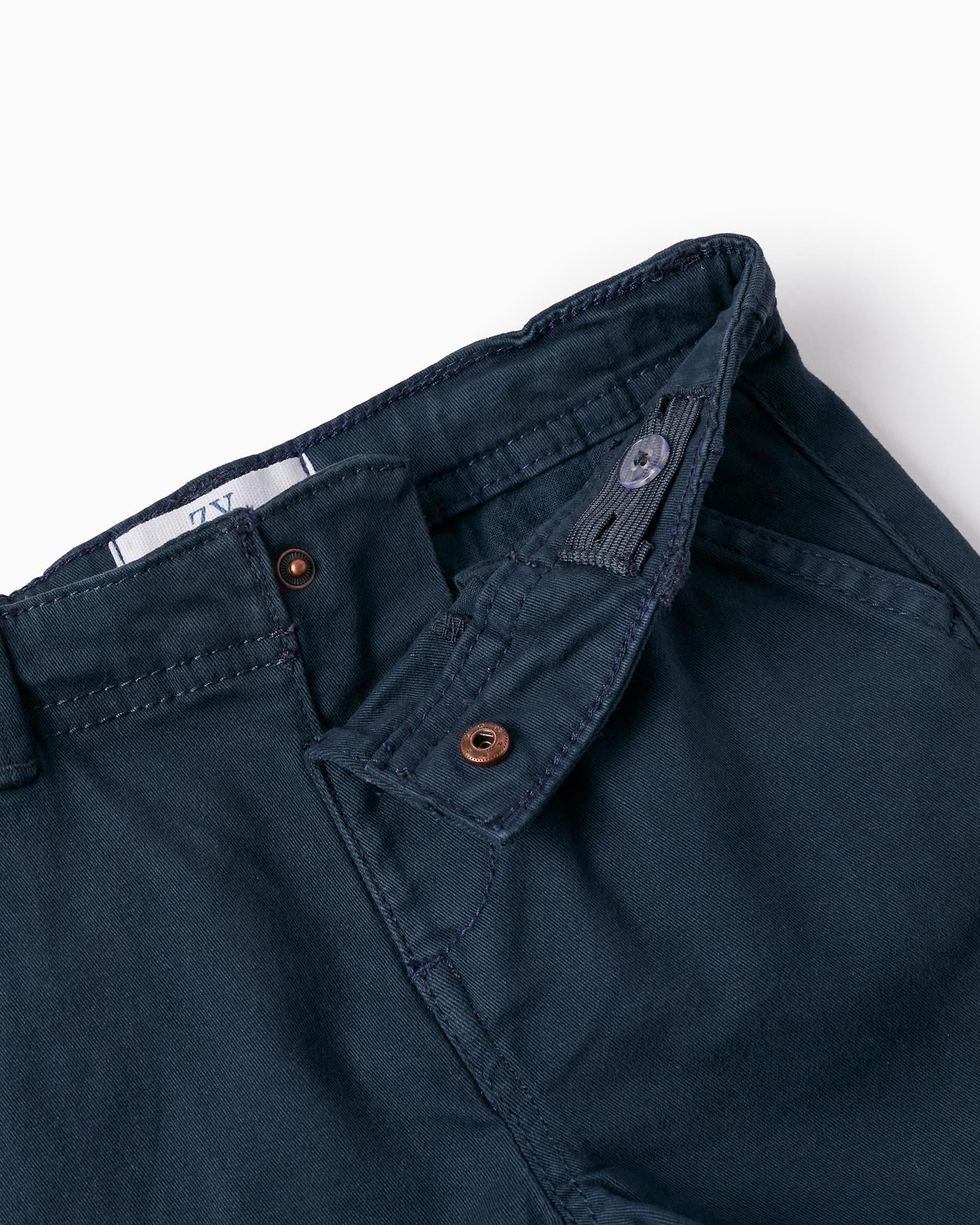 Chino Twill Shorts for Baby Boys, Dark Blue