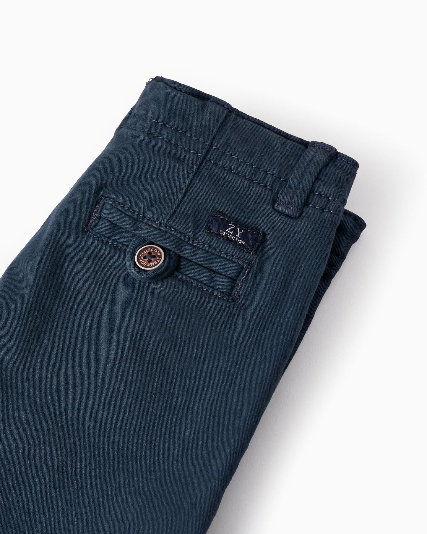 Chino Twill Shorts for Baby Boys, Dark Blue