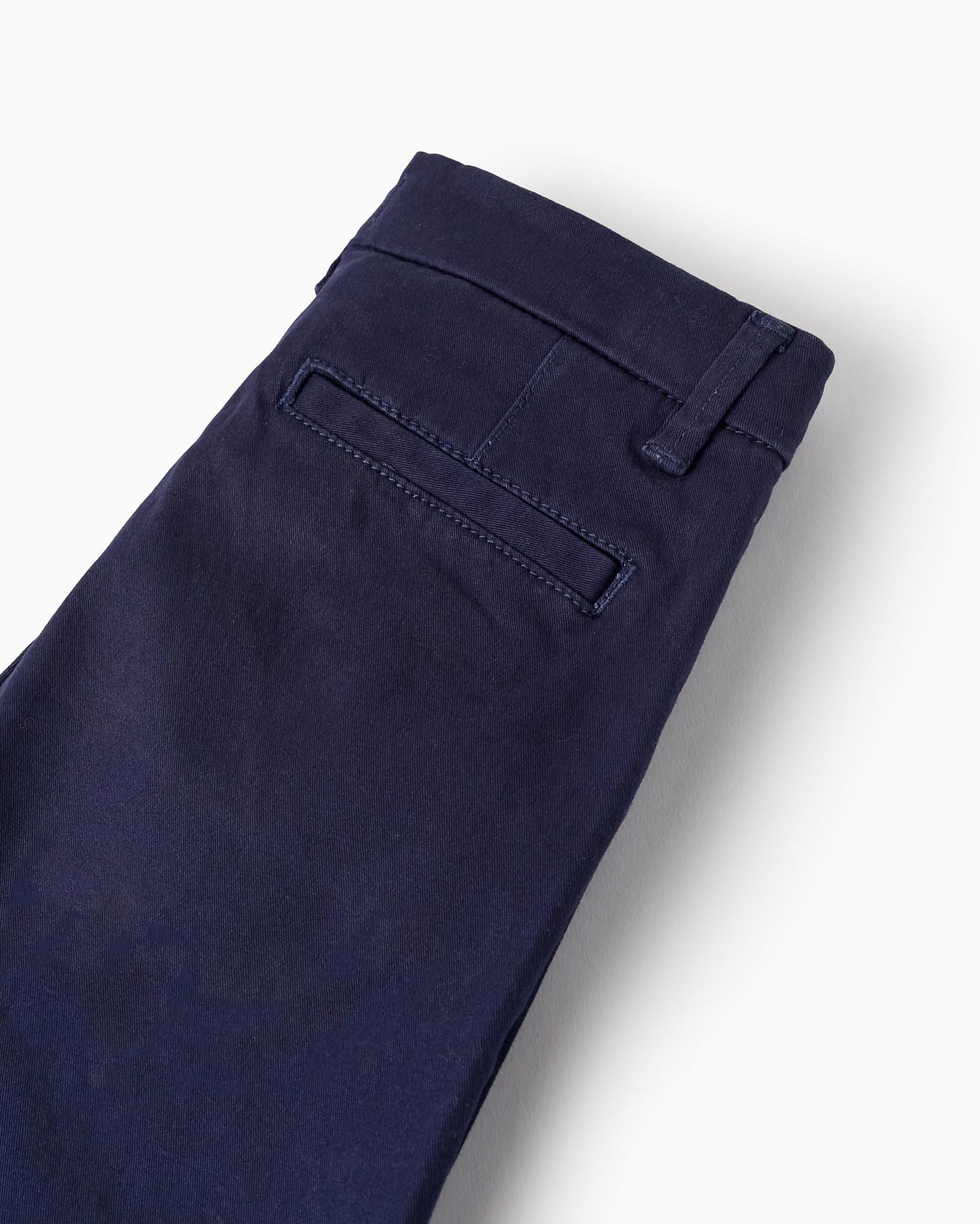 Cotton Twill Chino Shorts For Boys 'Midi', Dark Blue