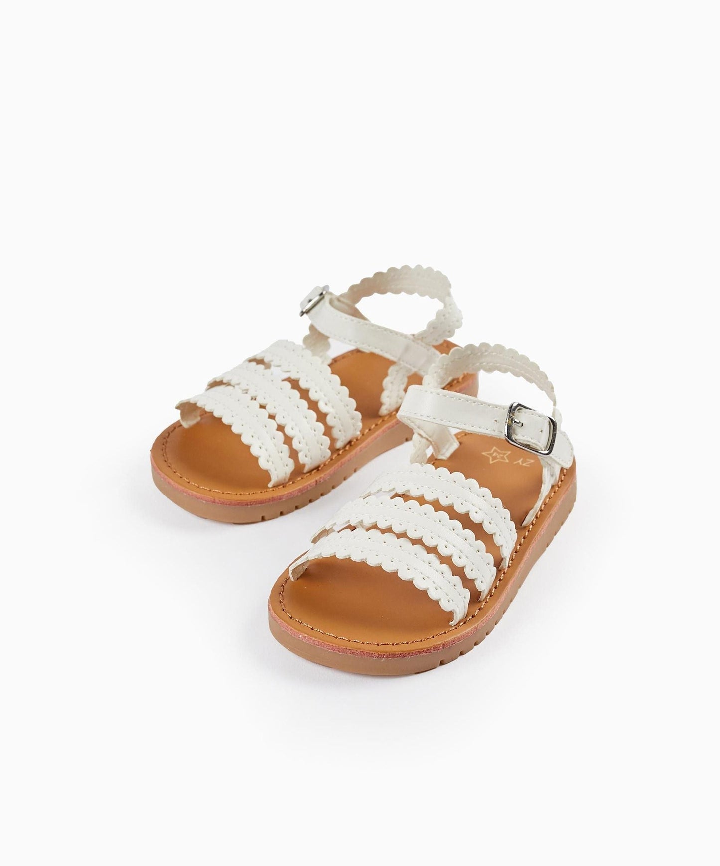 Sandals with Straps for Baby Girls, White