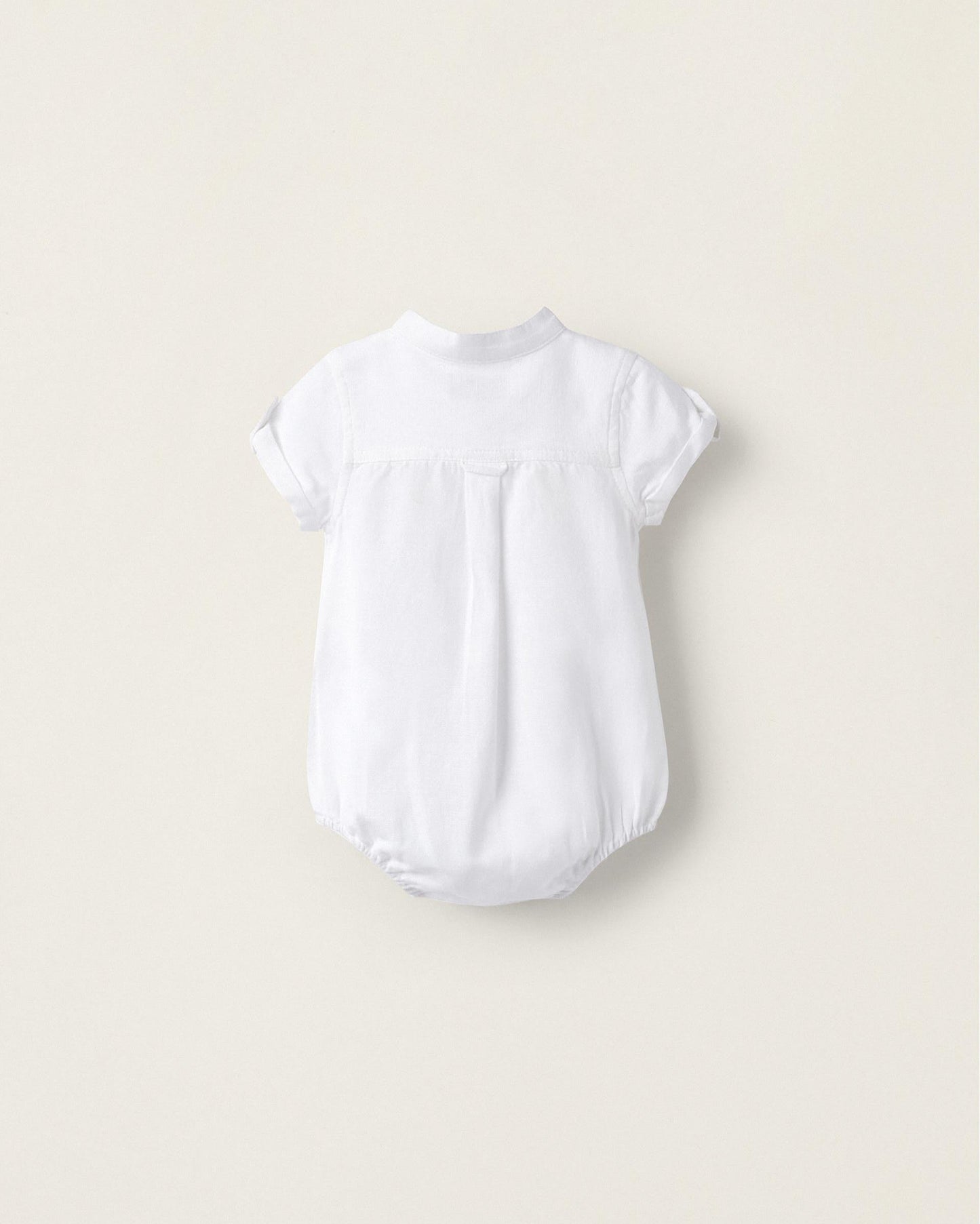 Short Sleeve Bodysuit for Newborns 'B&S', White