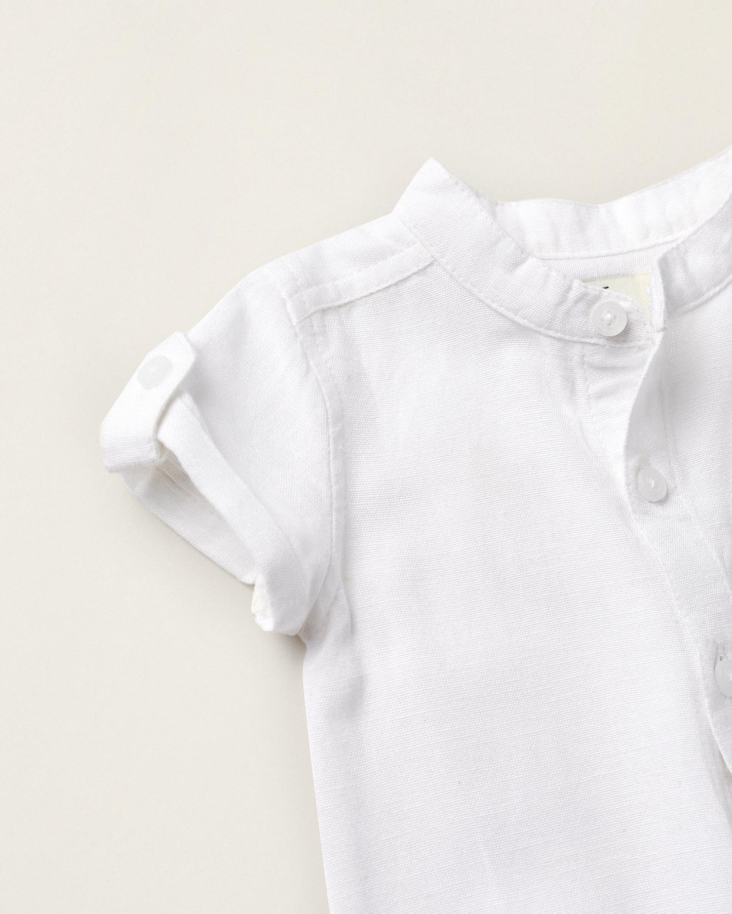 Short Sleeve Bodysuit for Newborns 'B&S', White