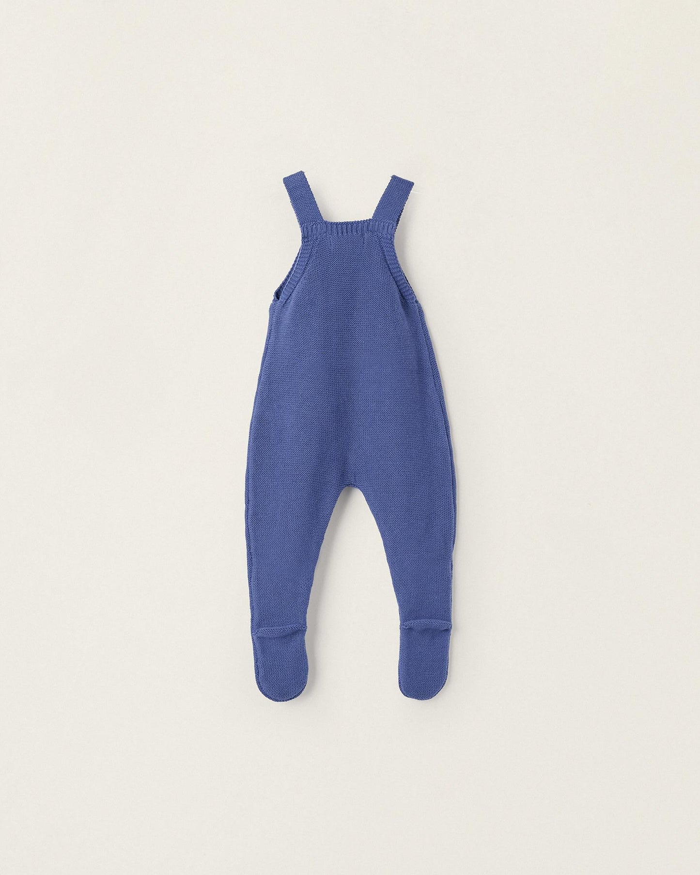 Cotton Knit Footed Bodysuit for Newborn Boys, Dark Blue