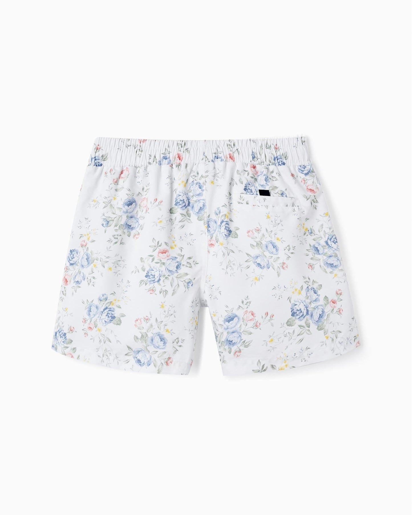 Floral Swim Shorts UPF 80 for Adults 'You&Me', White