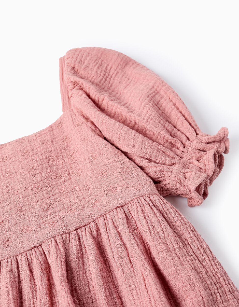 Cotton Bambula Dress for Girls, Pink