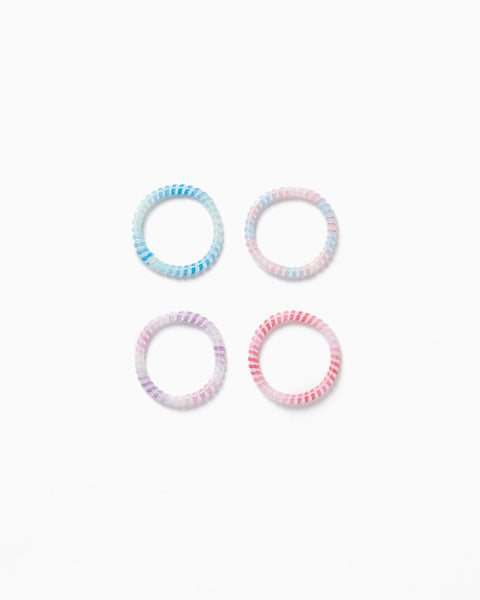 Pack of 4 Hair Elastics for Baby and Girl, Multicolour