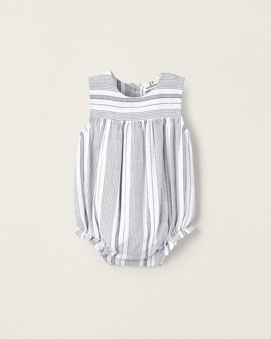 Striped Bodysuit for Newborn Boys 'B&S', White/Blue