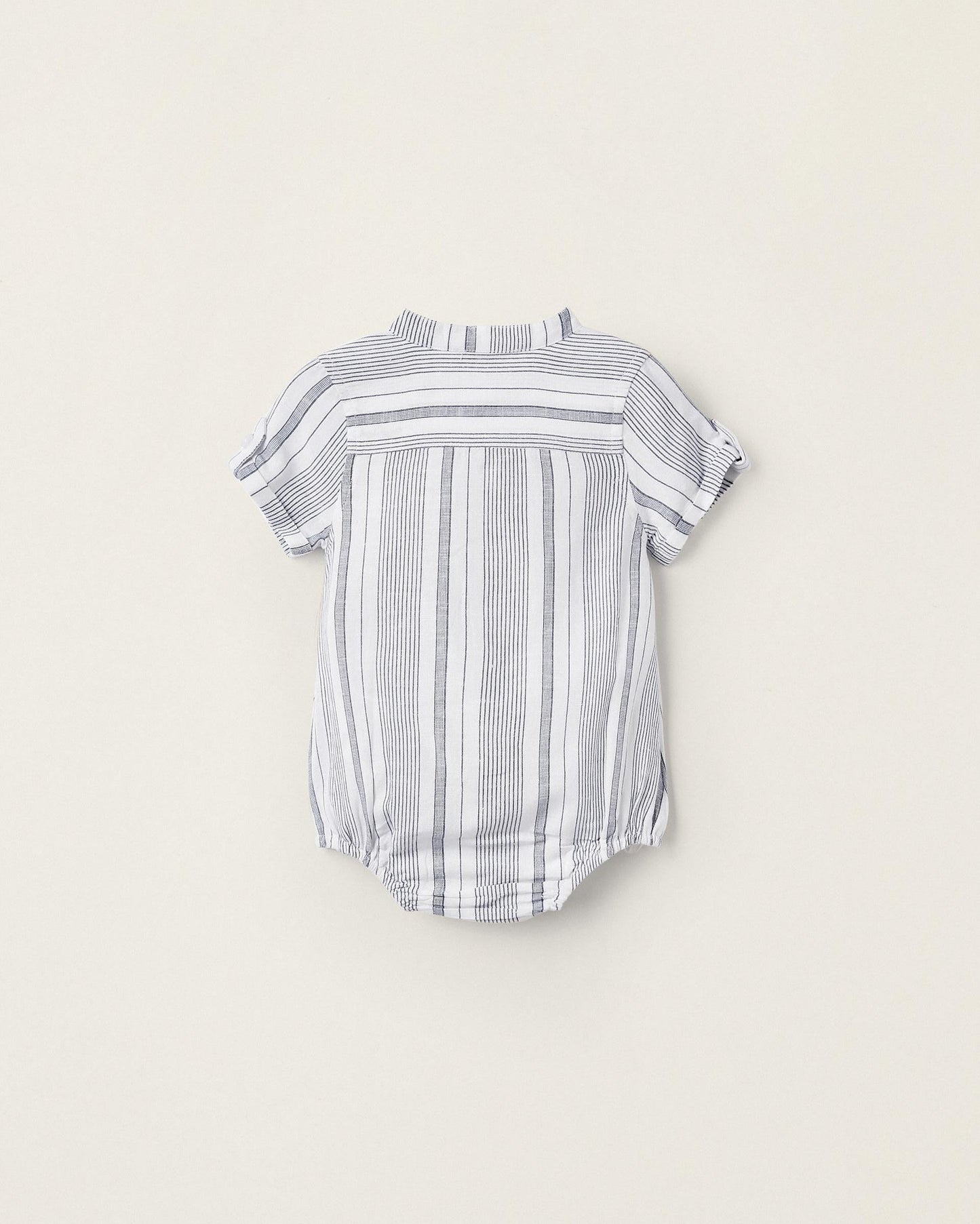 Striped Bodysuit-Shirt for Newborn Boys 'B&S', Blue