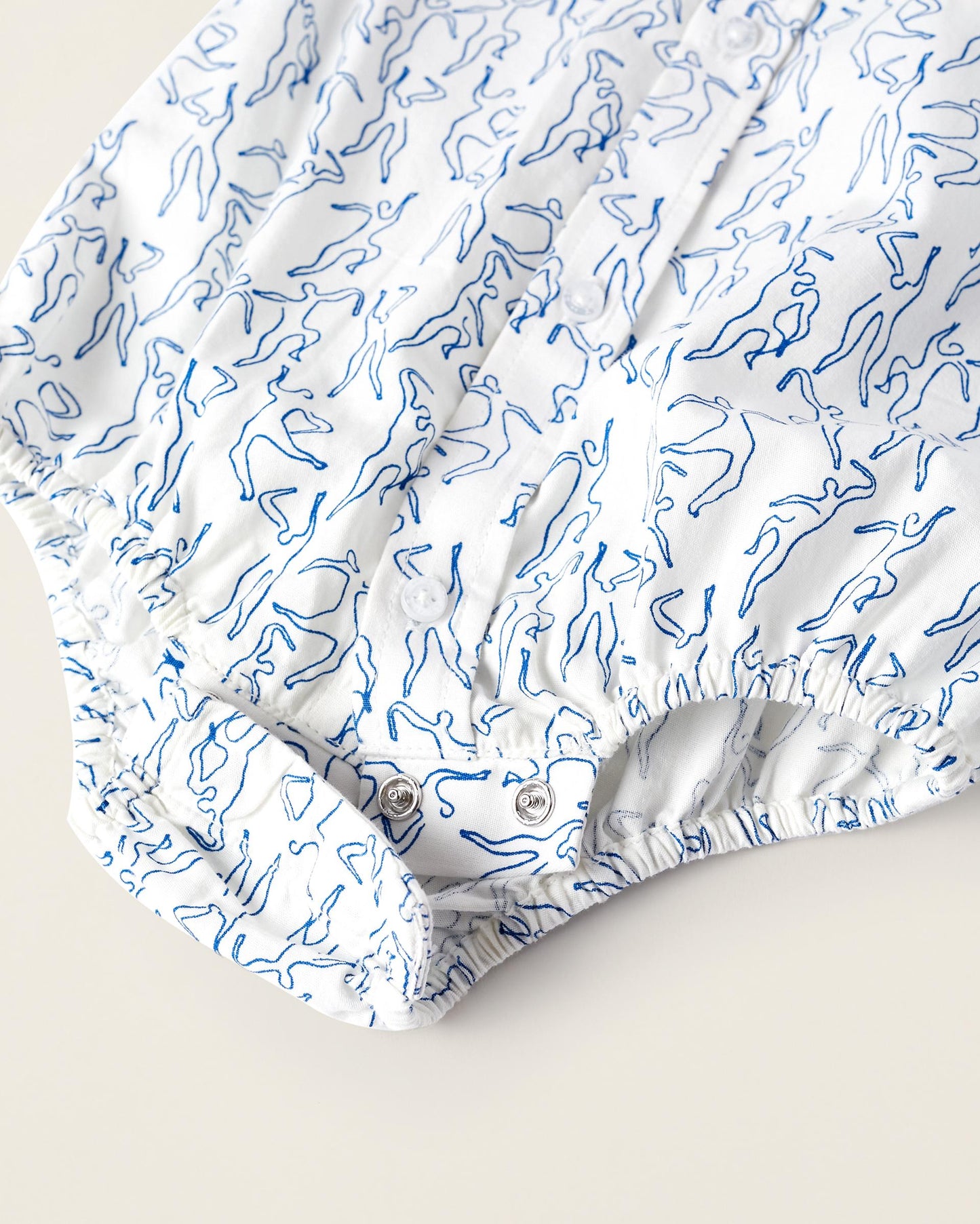 Bodysuit with Print for Newborns 'You & Me', White/Blue