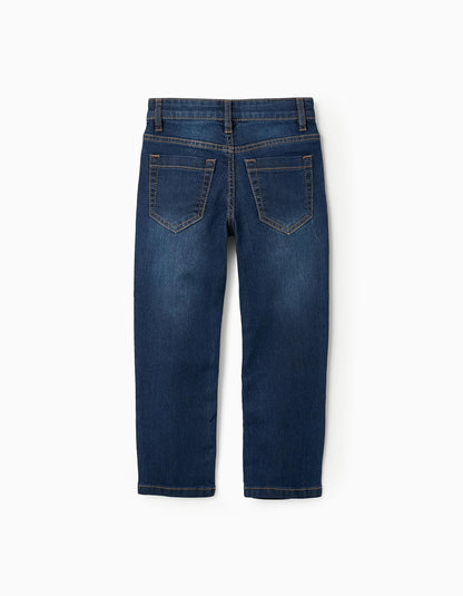 Denim Trousers for Boys 'Straight Fit', Dark Blue