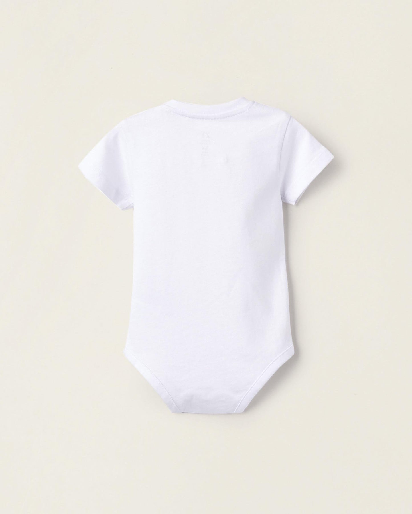 Pack of 2 Cotton Bodysuits for Newborns, White