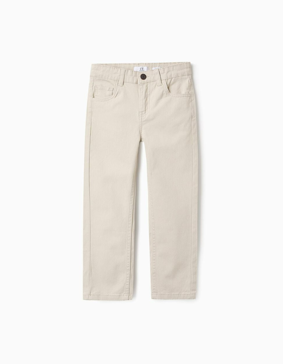 Twill Trousers for boys 'Slim Fit', Beige