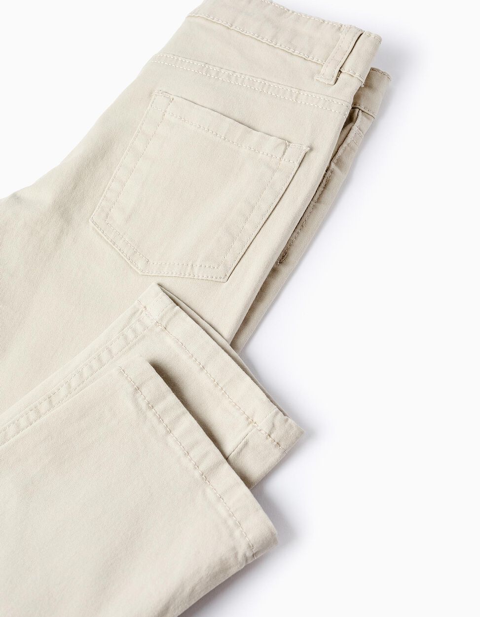 Twill Trousers for boys 'Slim Fit', Beige