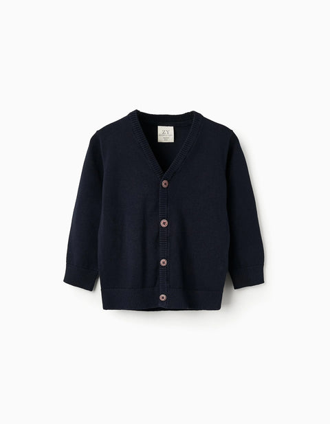Cardigan for Baby Boys, Dark Blue
