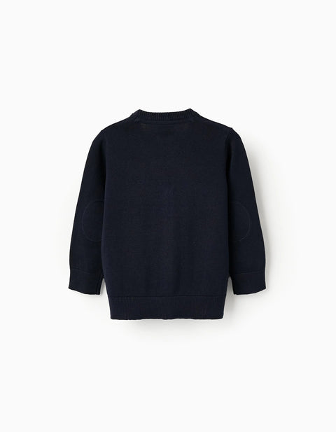 Cardigan for Baby Boys, Dark Blue