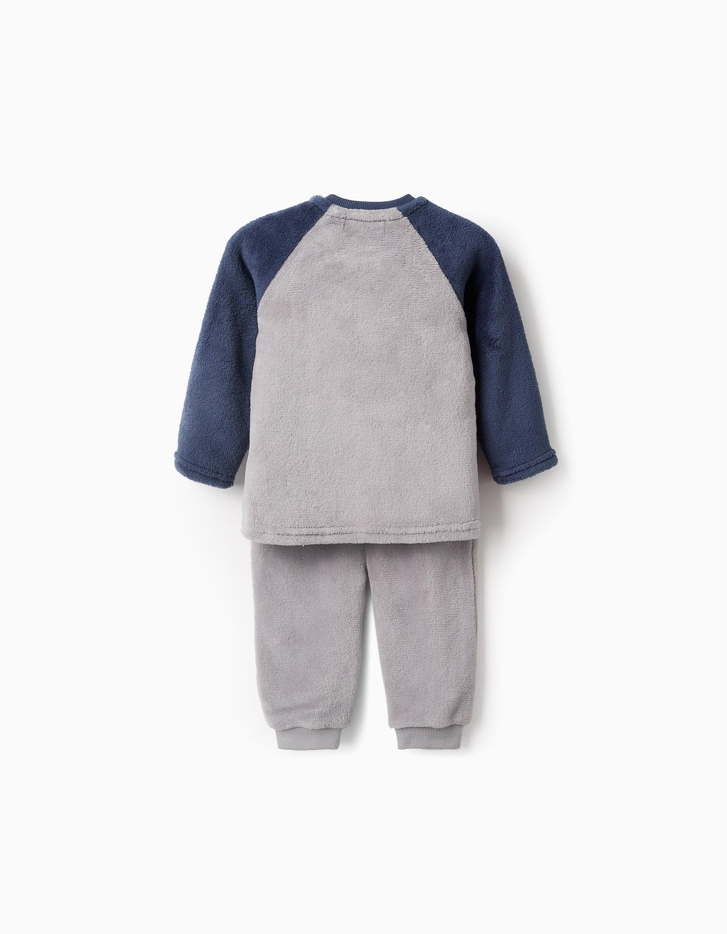 Plush Pyjama for Baby Boys 'Dinosaur', Grey/Blue
