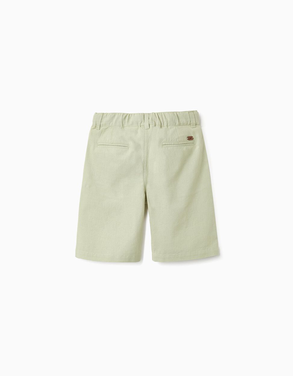 Cotton and Linen Shorts for Boys 'B&S', Green