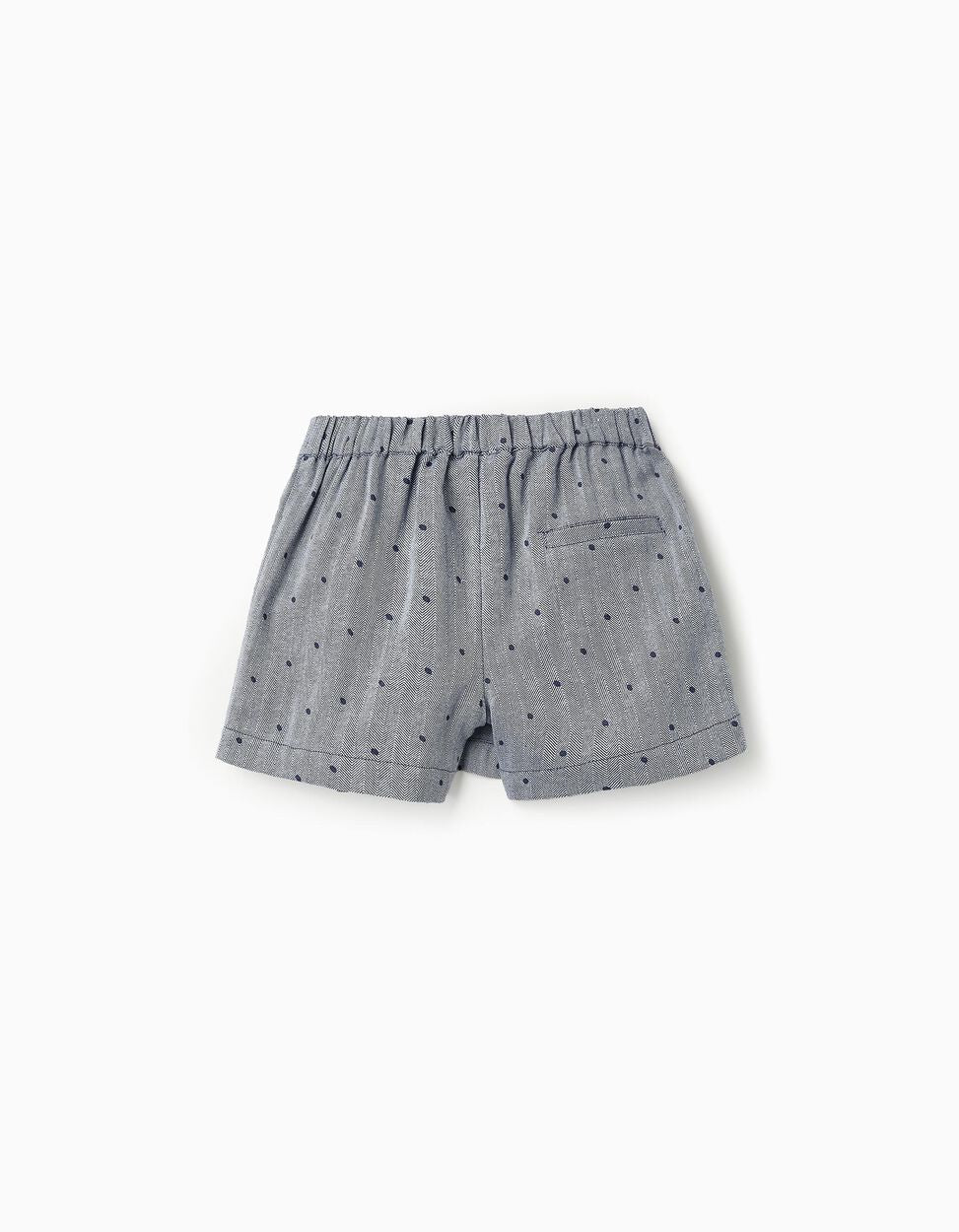 Polka Dot Cotton Skort for Girls, Blue