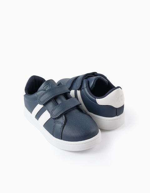 Trainers with Stripes for Boys, Dark Blue