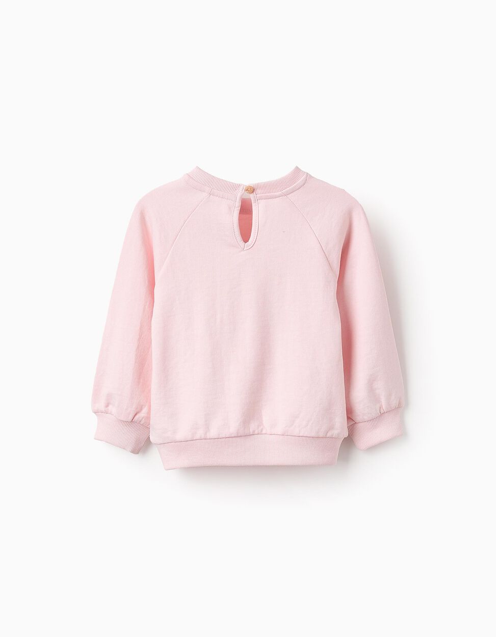 Sweatshirt with Embossed Print for Baby Girls, Pink