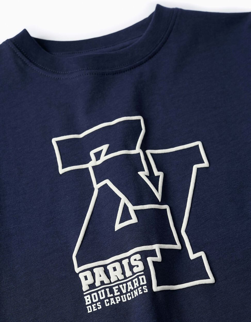 Cotton T-shirt for Boys 'ZY Paris', Dark Blue