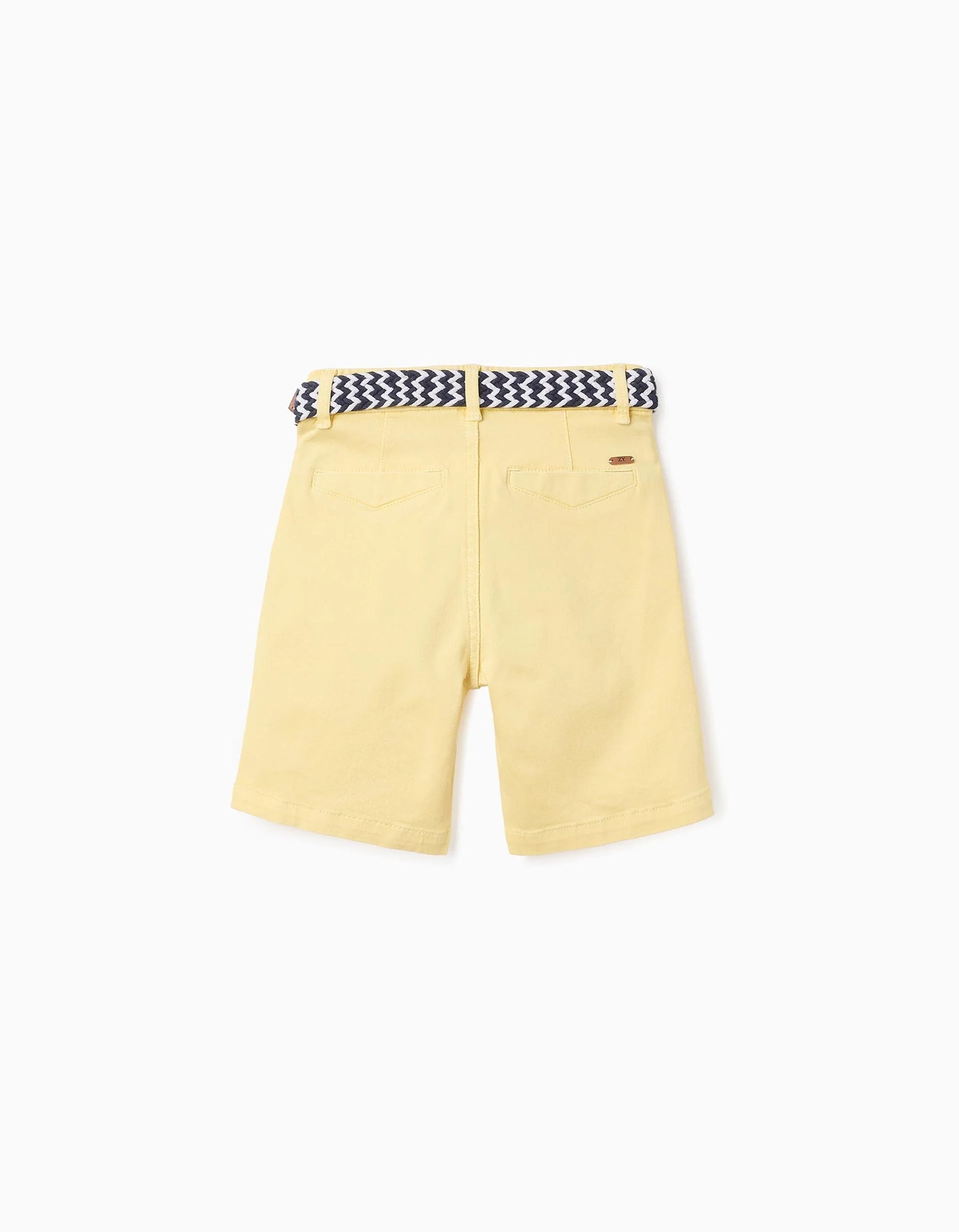 Chino Shorts with Belt for Boys 'Midi', Yellow