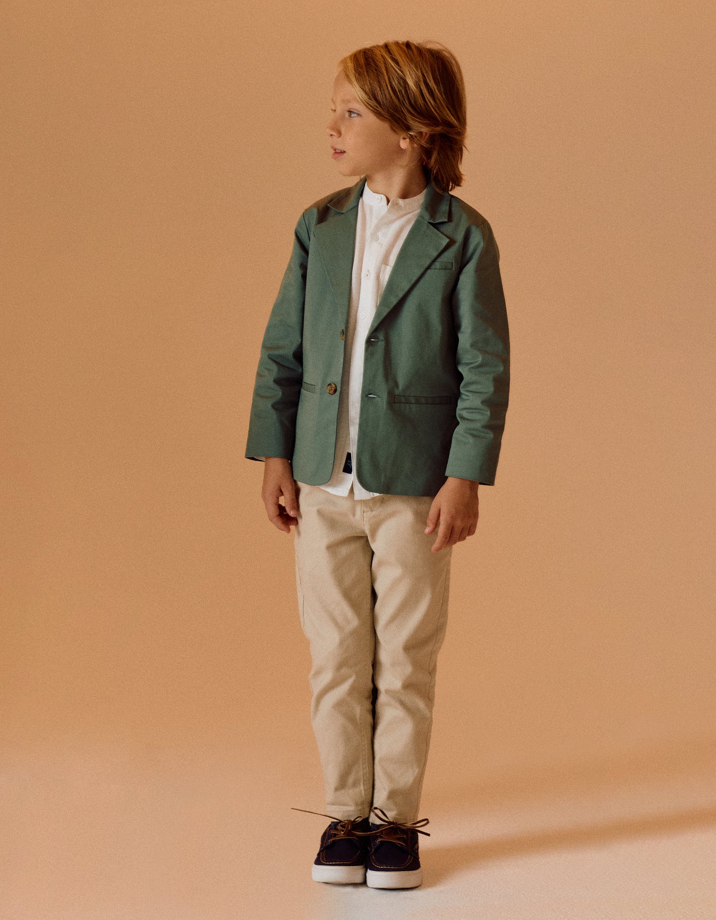 Sateen Blazer for Boys, Green