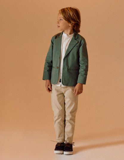 Sateen Blazer for Boys, Green