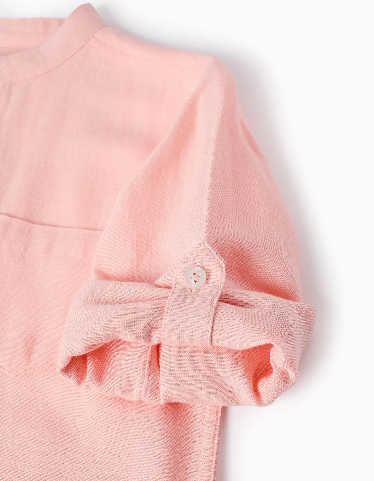 Shirt with Mao Collar for Boys, Pink