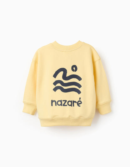 Sweatshirt with Kangaroo Pocket for Baby Boys 'Amar', Nazaré