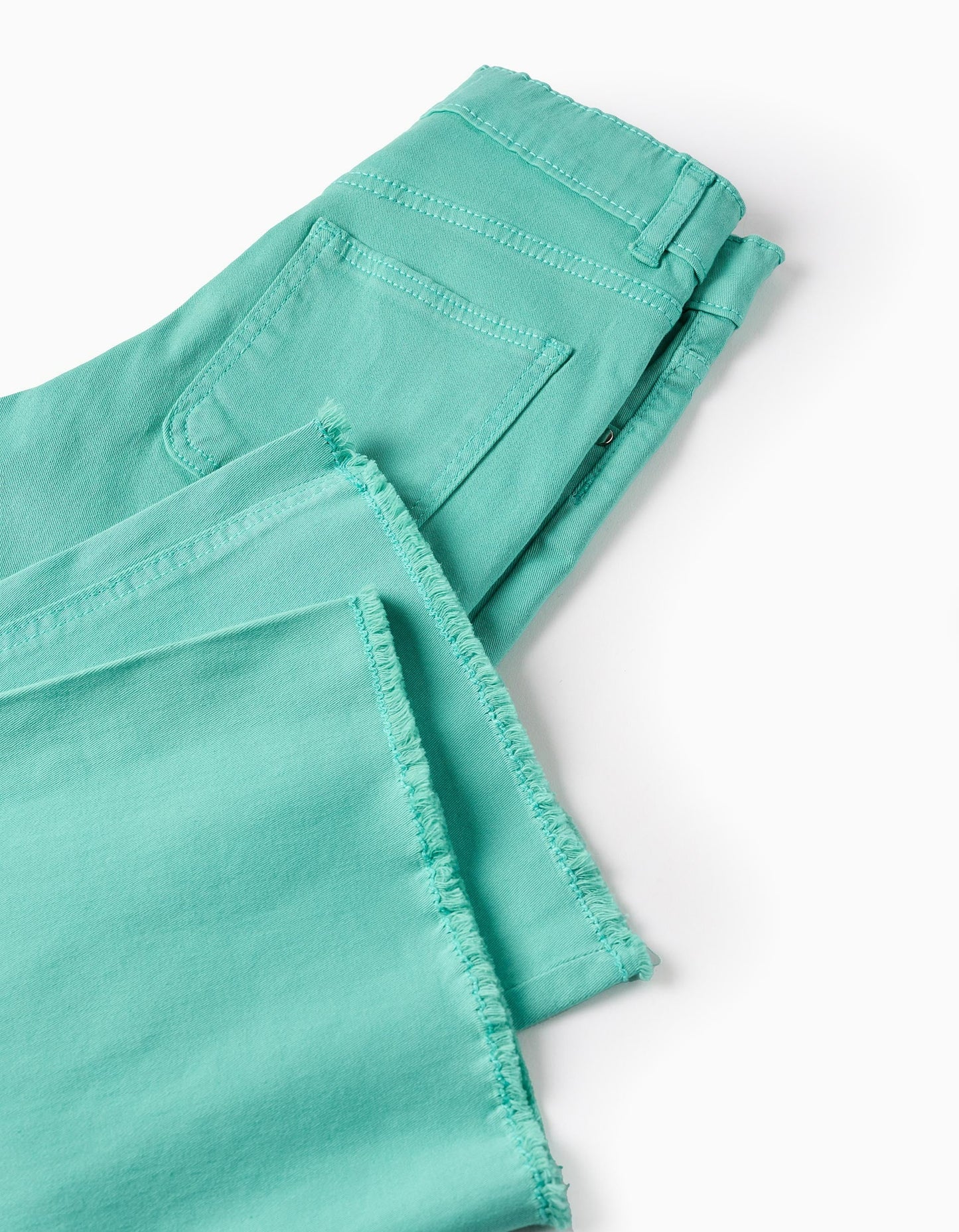 Twill Trousers for Girls 'Wide Leg', Green