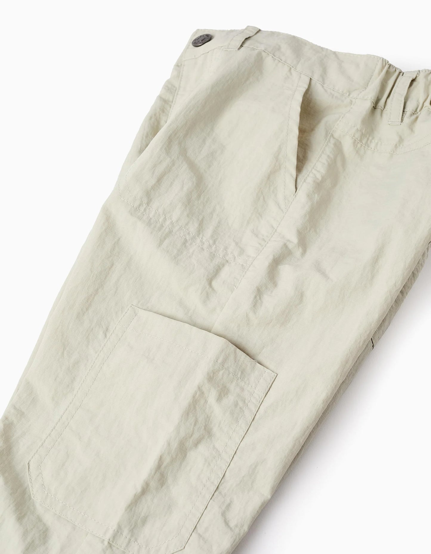 Cargo Ripstop Trousers for Boys, Beige