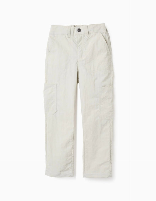 Cargo Ripstop Trousers for Boys, Beige