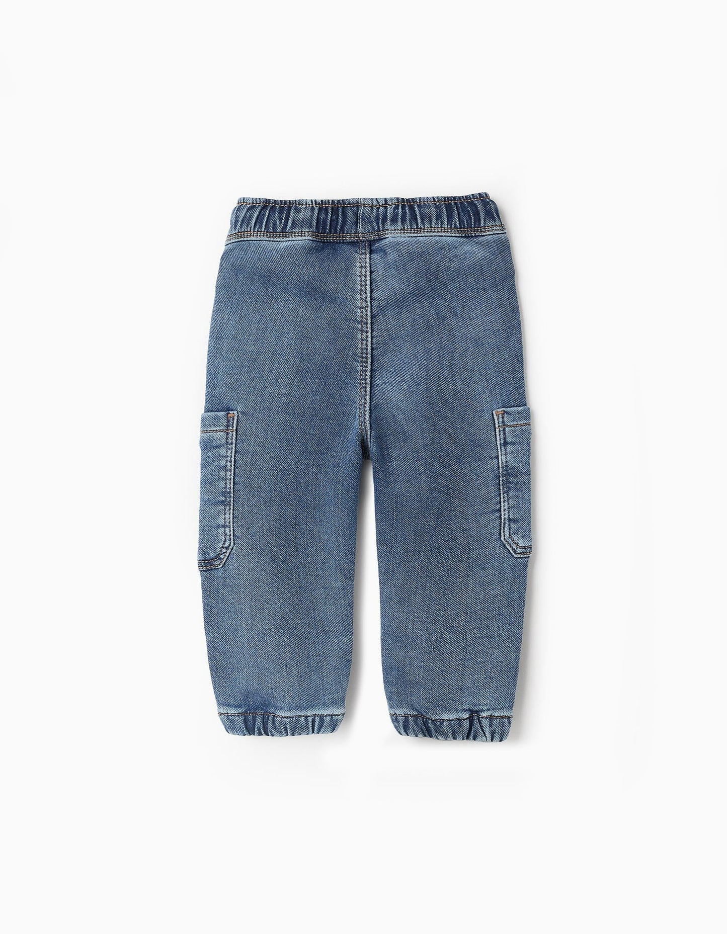 Cargo Denim Trousers for Baby Boys, Blue