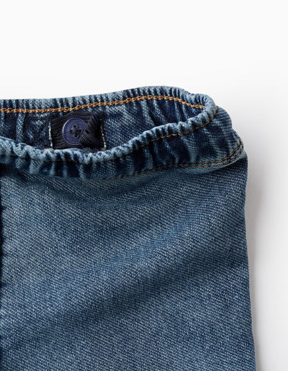 Cargo Denim Trousers for Baby Boys, Blue