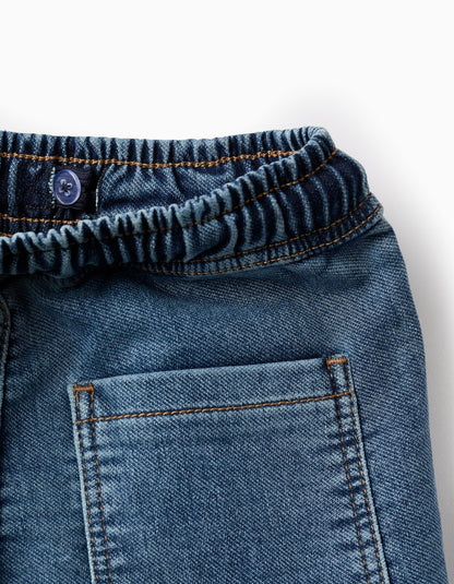 Denim Cargo Jeans for Boys, Blue