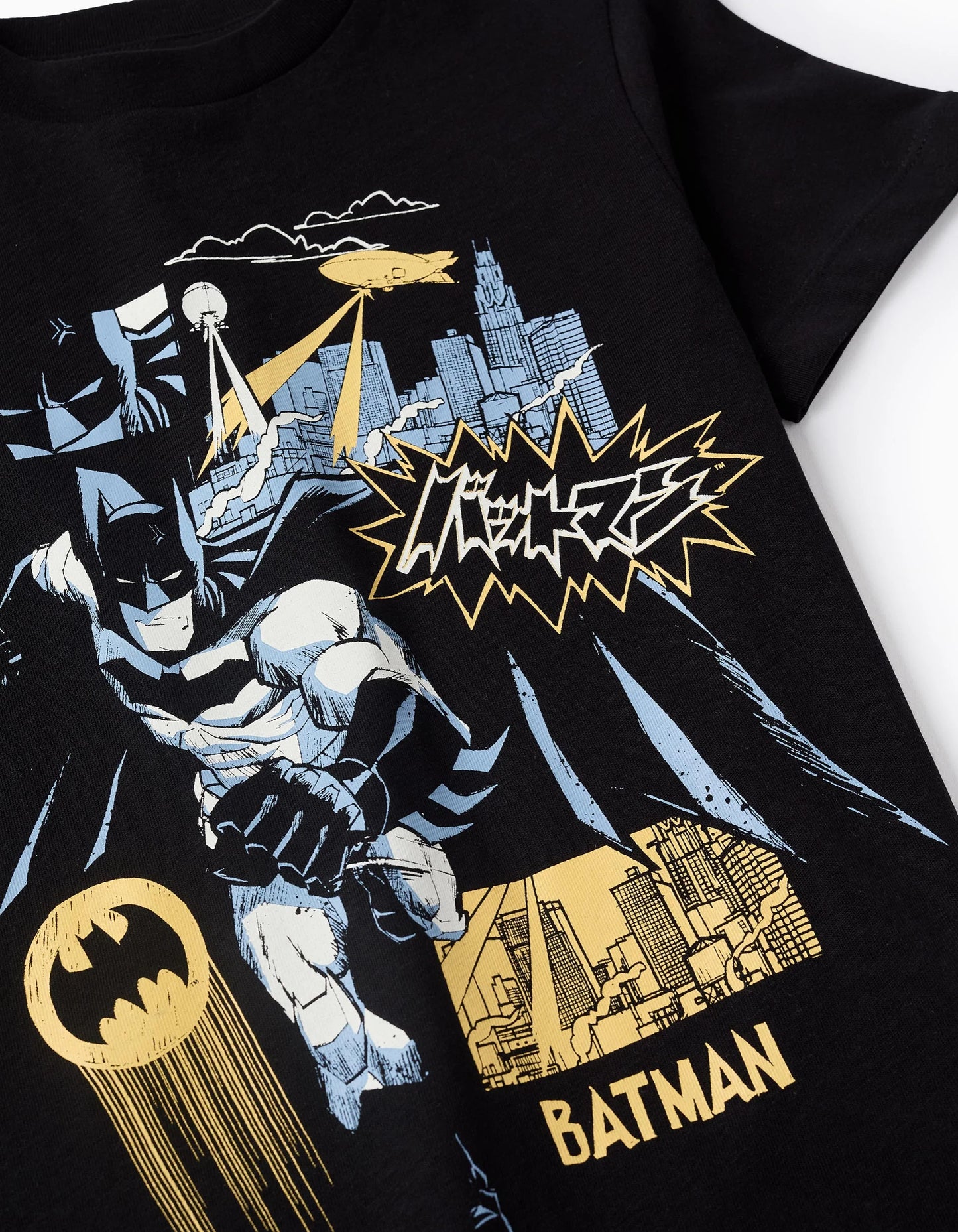 Cotton T-shirt for Boys 'Batman', Black