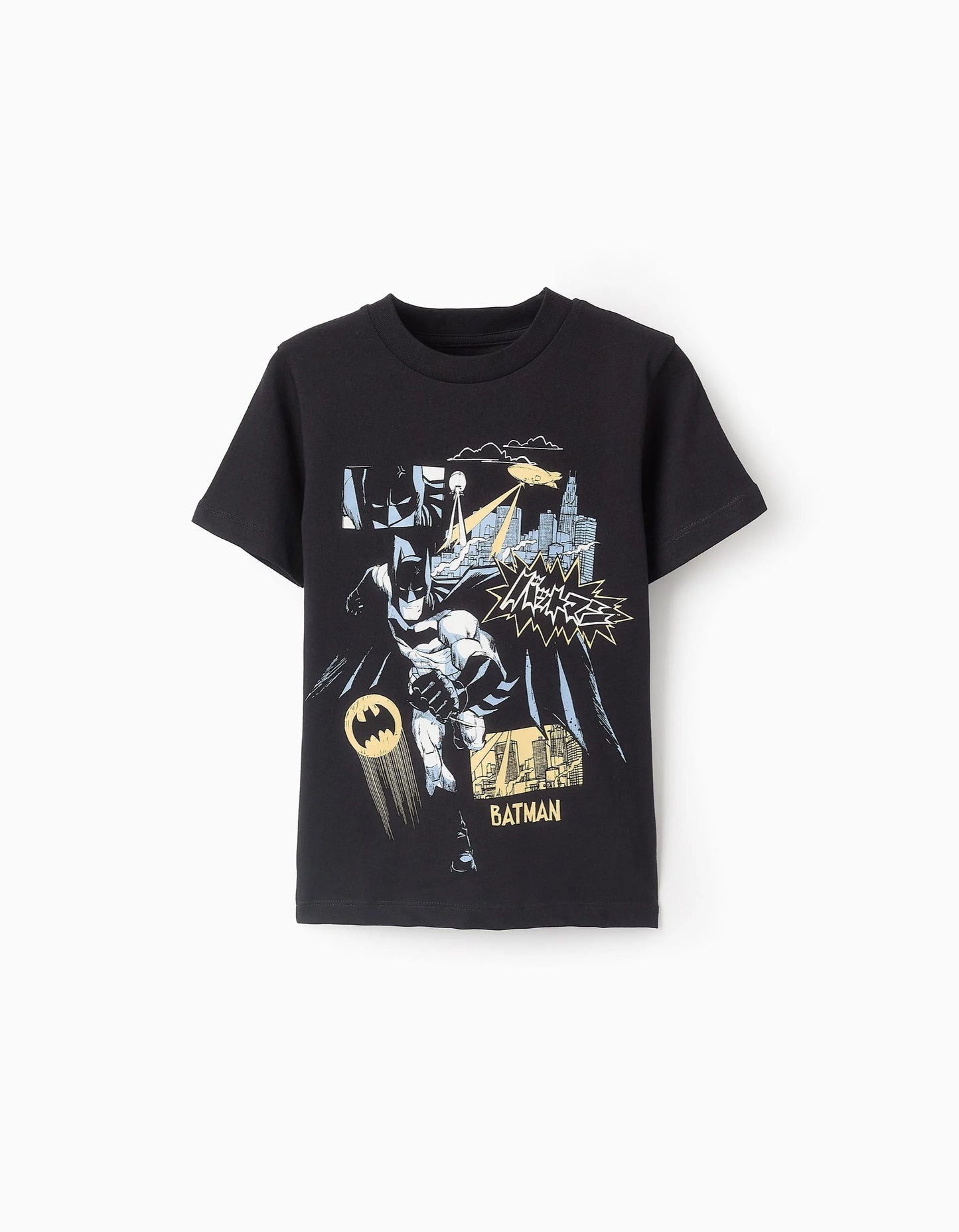 Cotton T-shirt for Boys 'Batman', Black