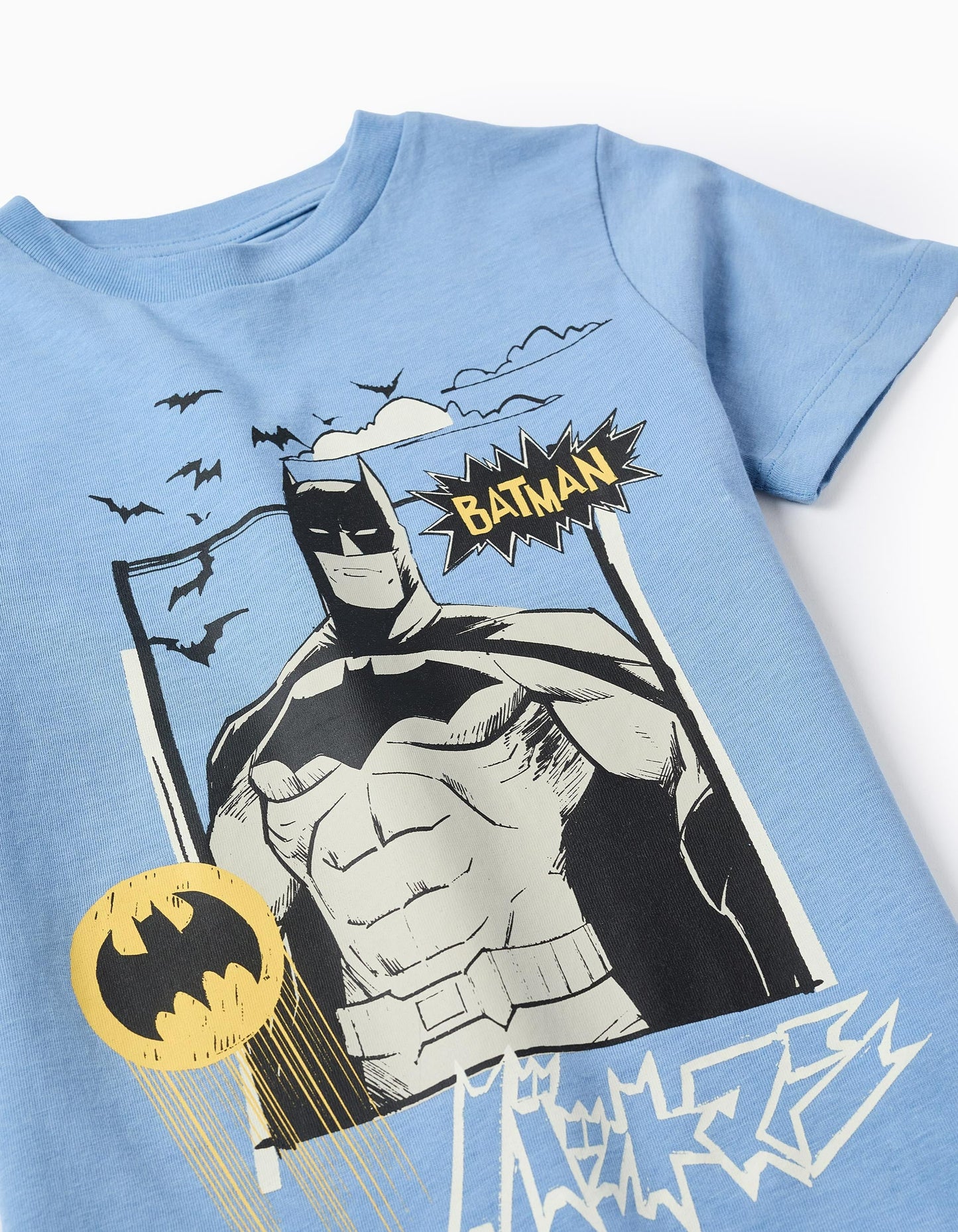 T-shirt + Cotton Shorts for Boys 'Batman', Blue/Black