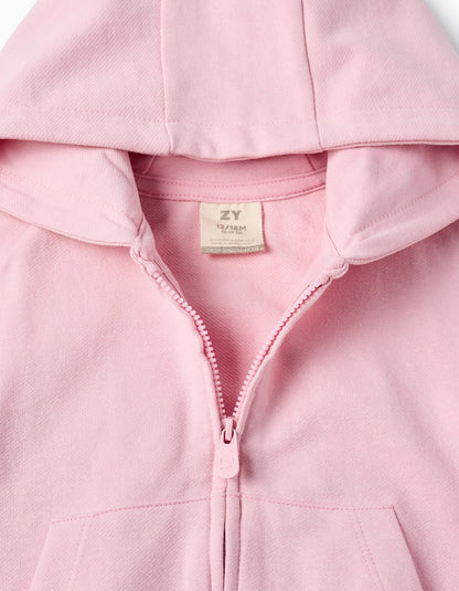 Hooded Jacket for Baby Girls, Pink