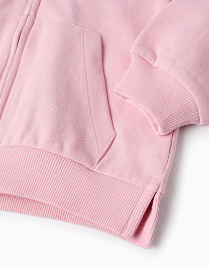 Hooded Jacket for Baby Girls, Pink