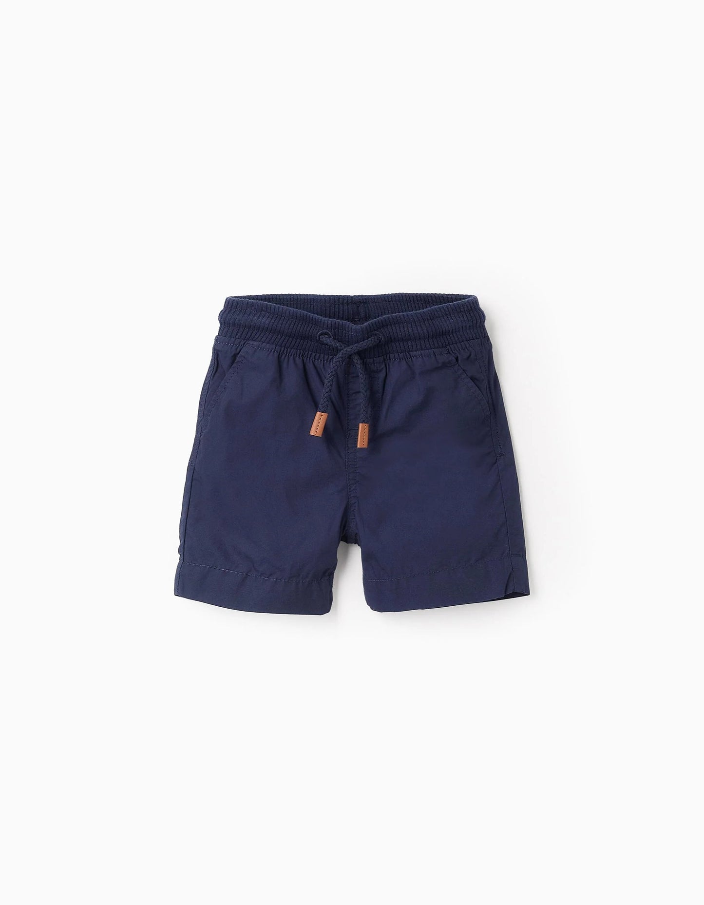 Poplin Shorts for Baby Boys, Dark Blue