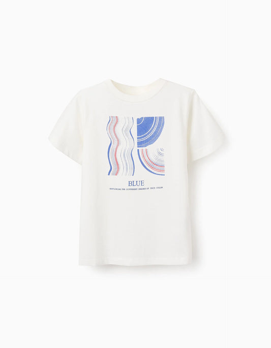 T-shirt for Boys 'Blue', White
