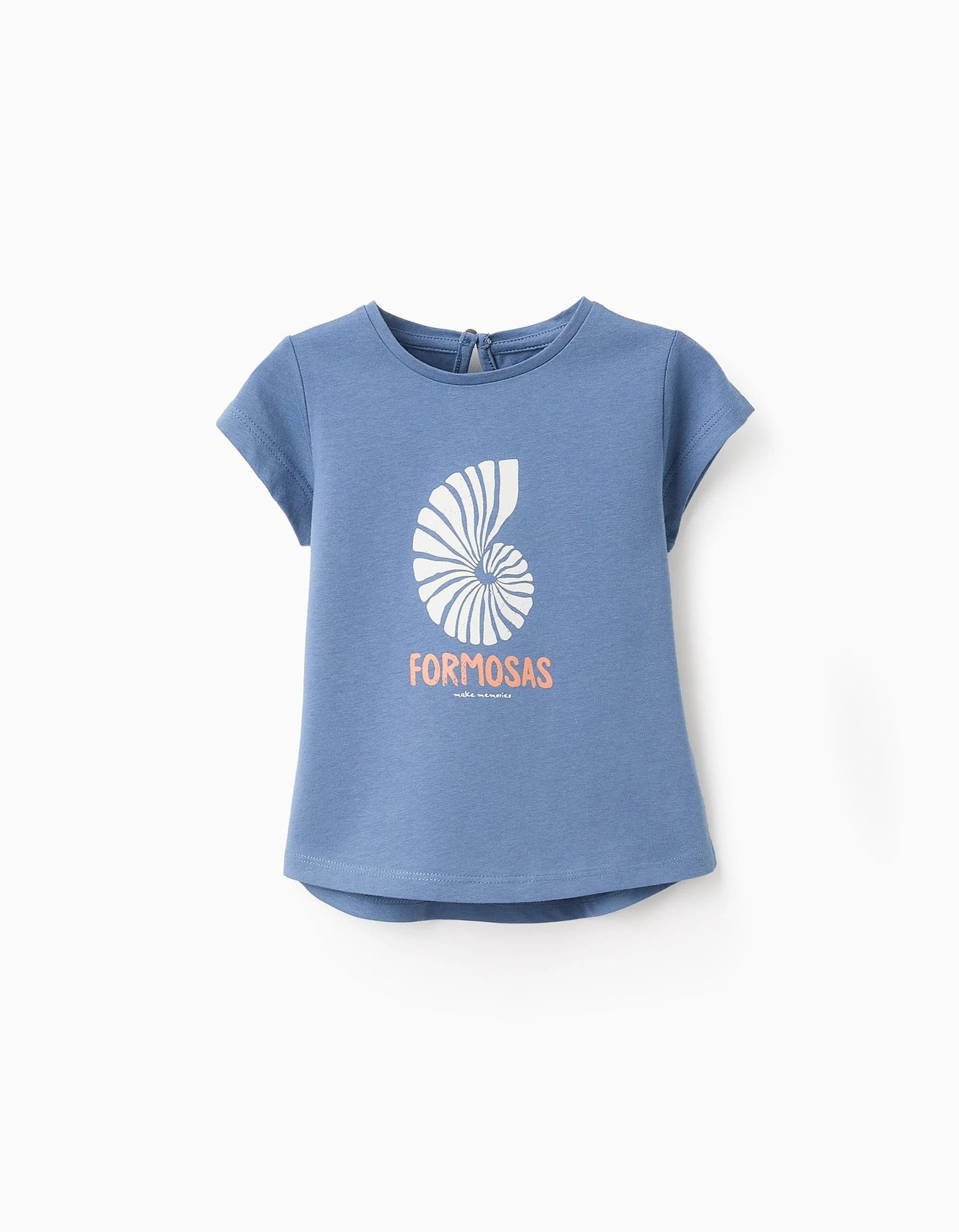 Cotton T-shirt for Baby Girls 'Formosa', Blue