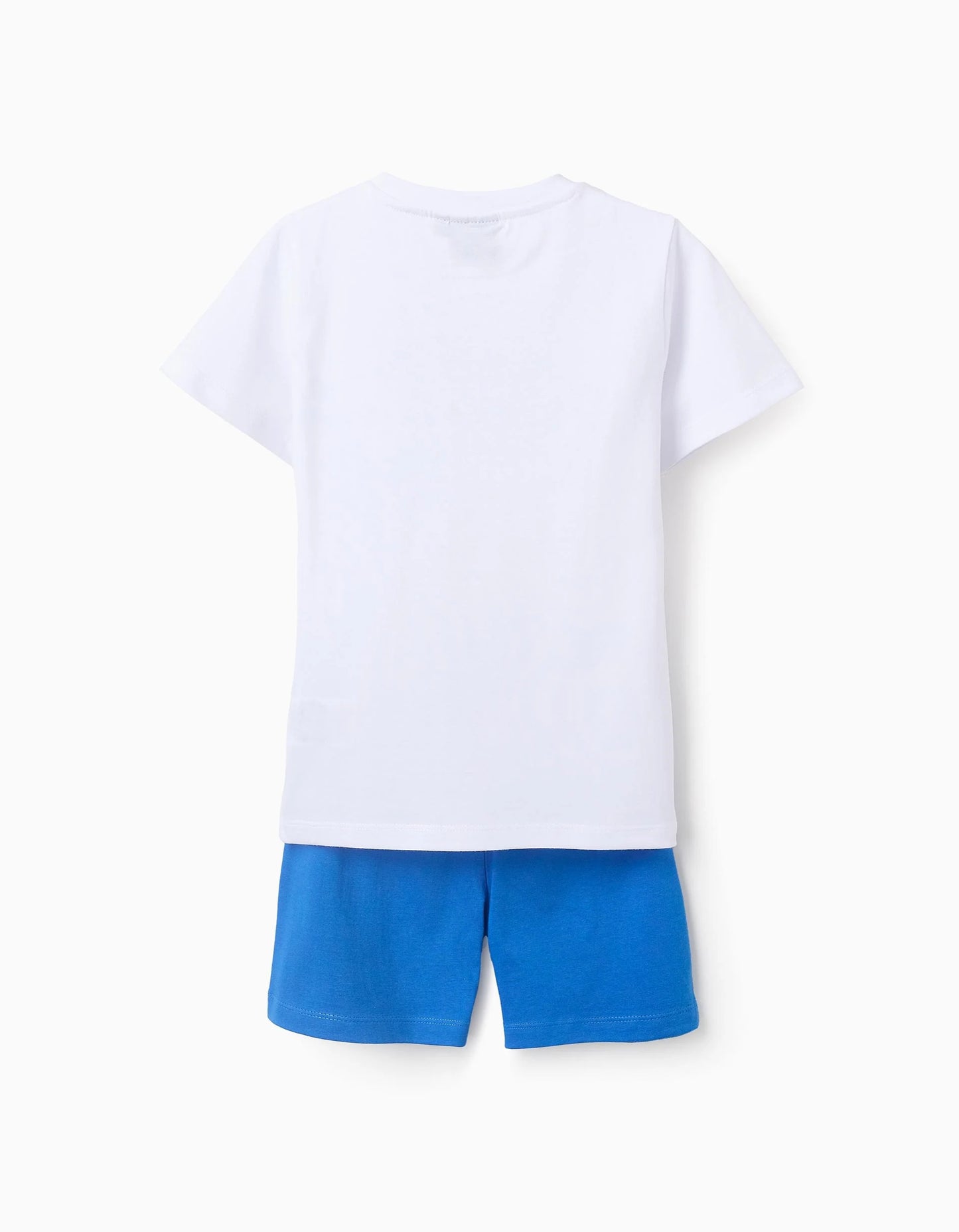 Short Cotton Pyjama for Boys 'Sonic', White/Blue