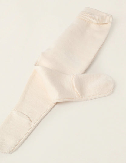 Striped Knitted Set for Newborns, Beige