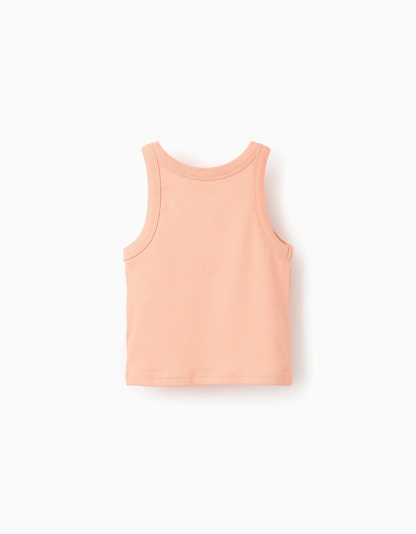 Ribbed Top for Girls, Coral