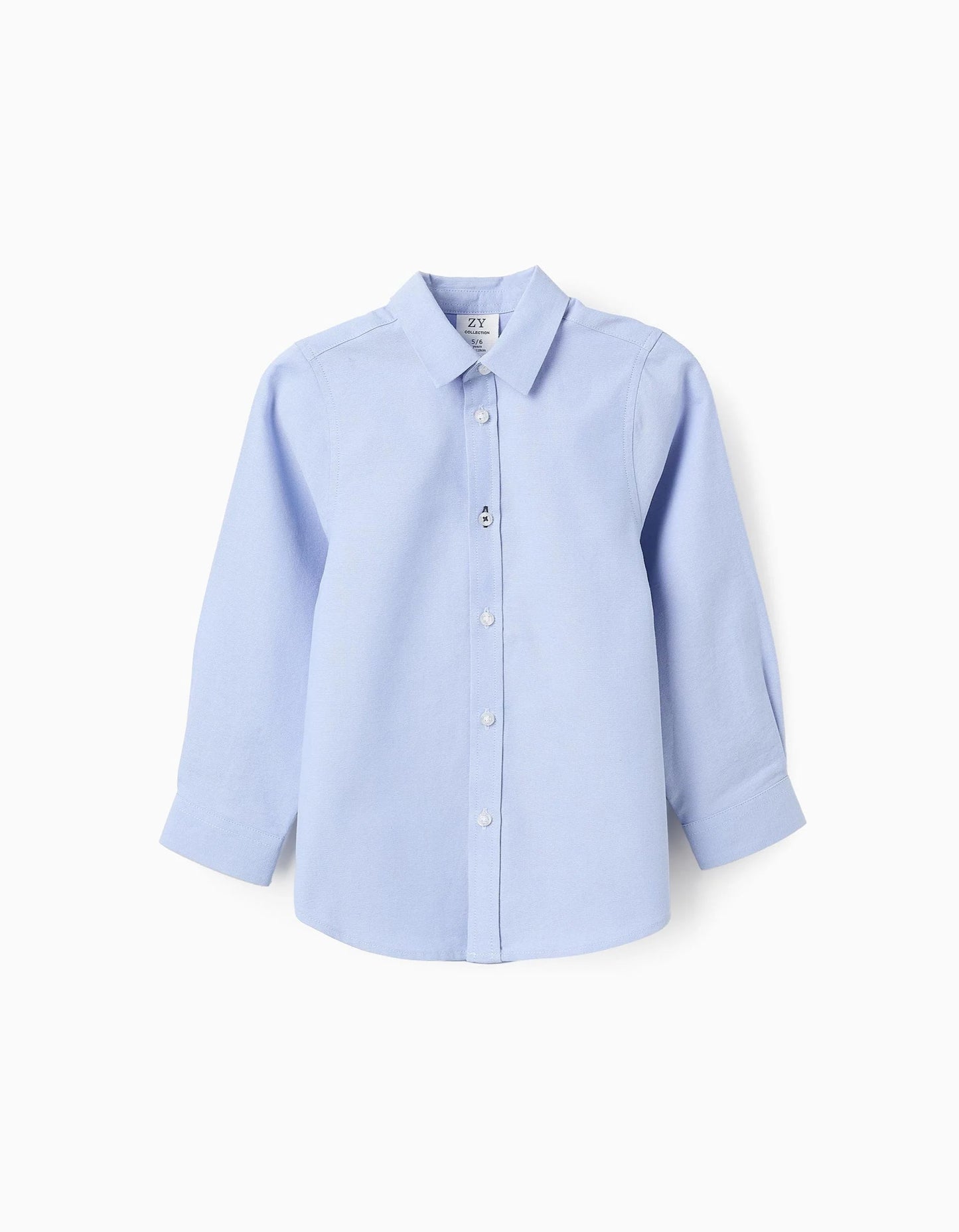 Shirt in Cotton Oxford for Boys, Blue