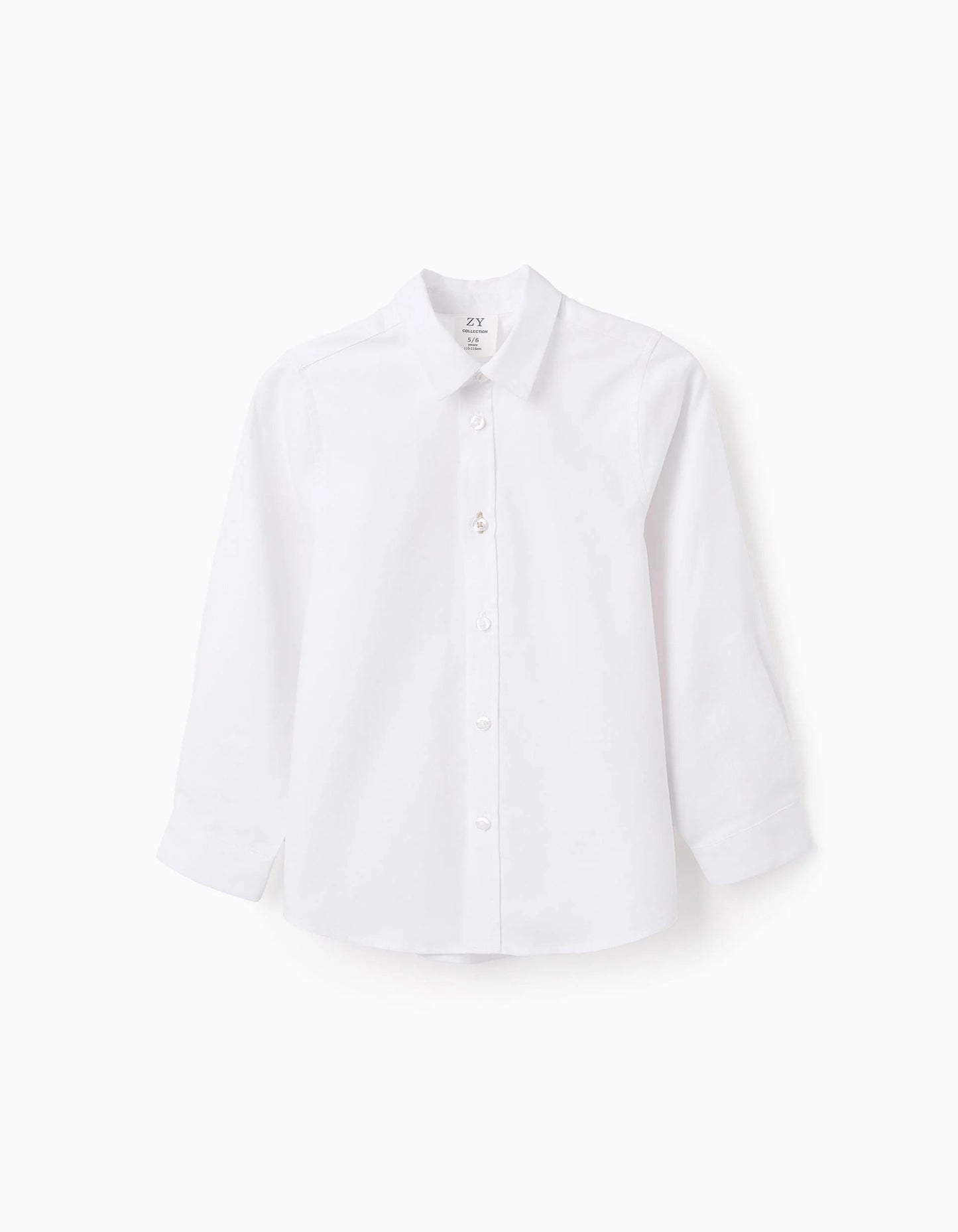 Shirt in Cotton Oxford for Boys, White