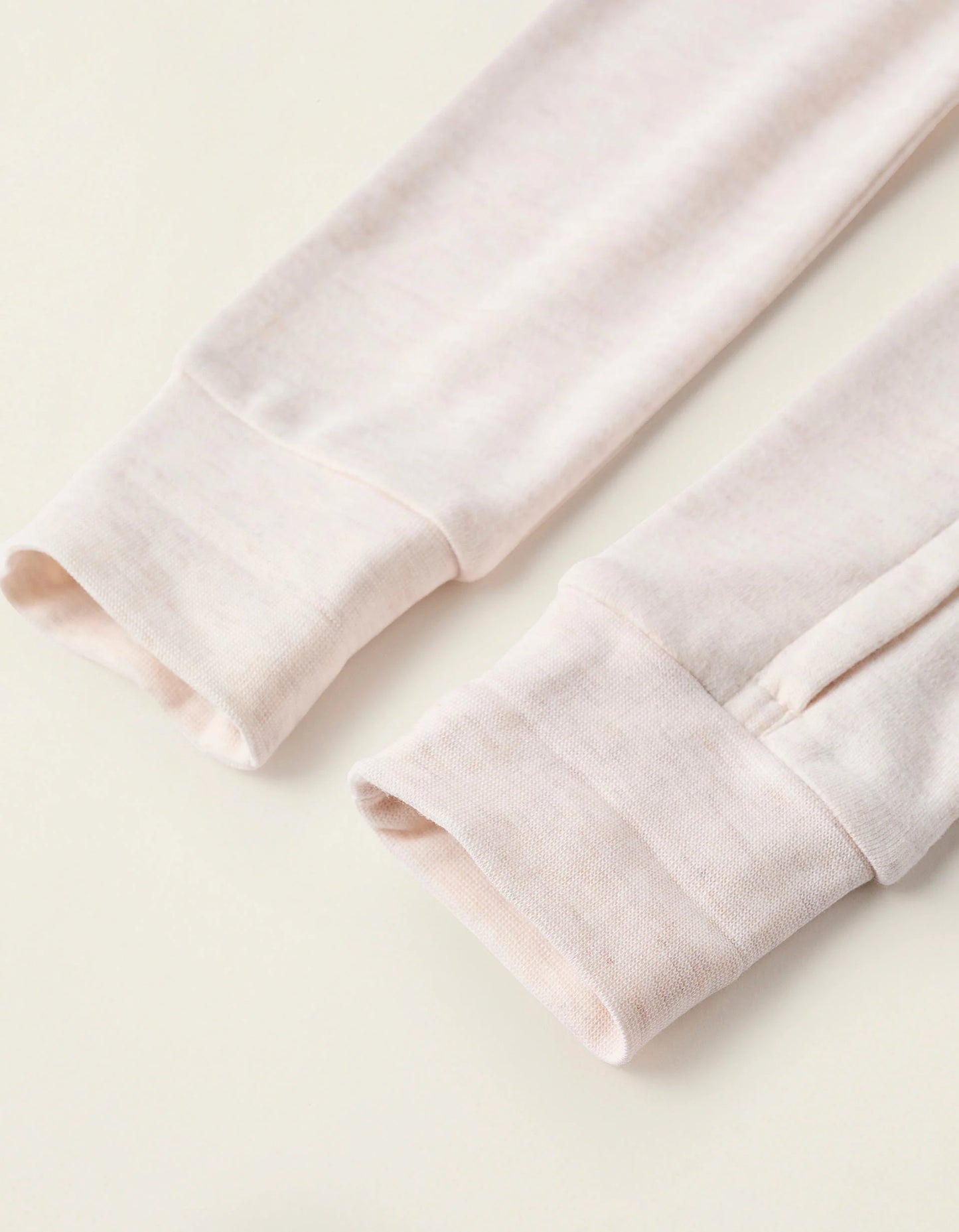 Footless Sleepsuit in Interlock for Baby 'Simba', Beige